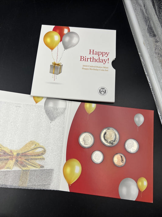 2021 S 5 Coin Happy Birthday US Mint Proof Set OGP US Mint