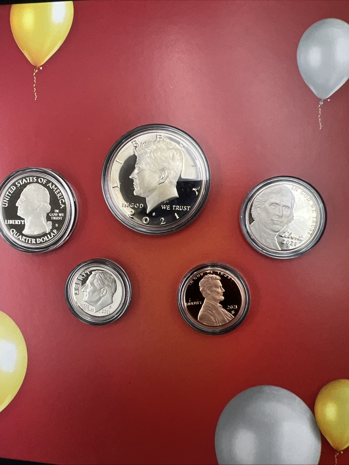 2021 S 5 Coin Happy Birthday US Mint Proof Set OGP US Mint