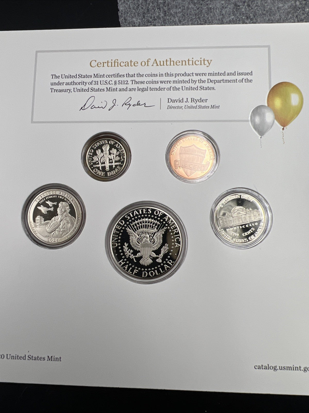 2021 S 5 Coin Happy Birthday US Mint Proof Set OGP US Mint