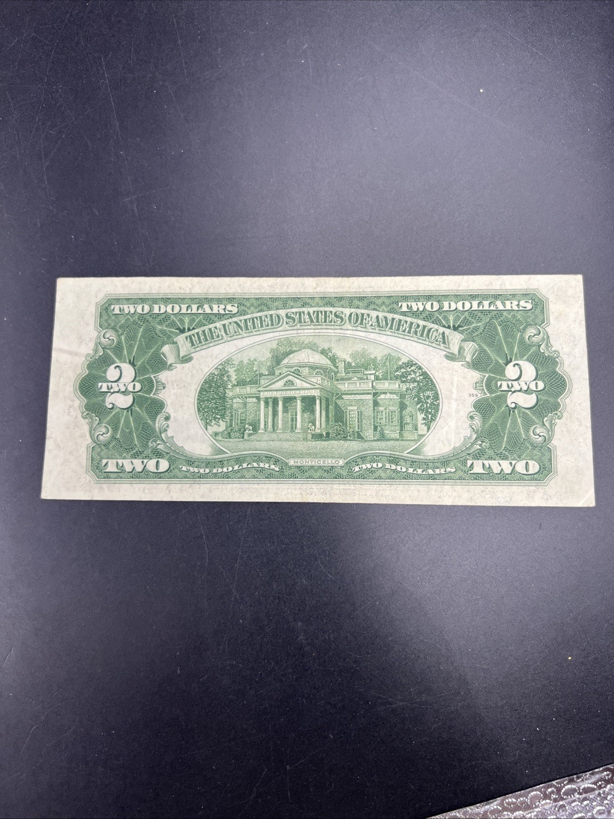 1928 G $2 USN Red Seal Legal Tender Note VF Details Graffiti #97