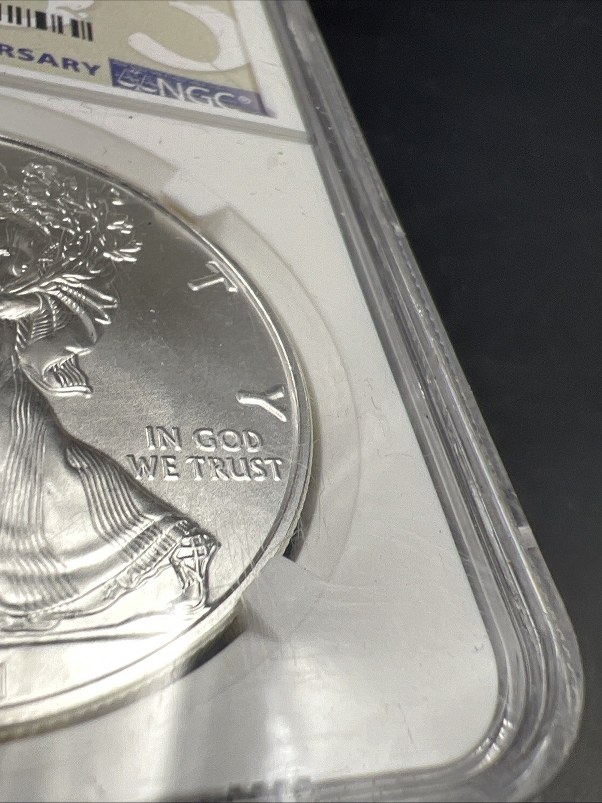 2021 ASE American 1 oz Silver Eagle .999 Fine Silver Coin Type 1 NGC MS70 #001