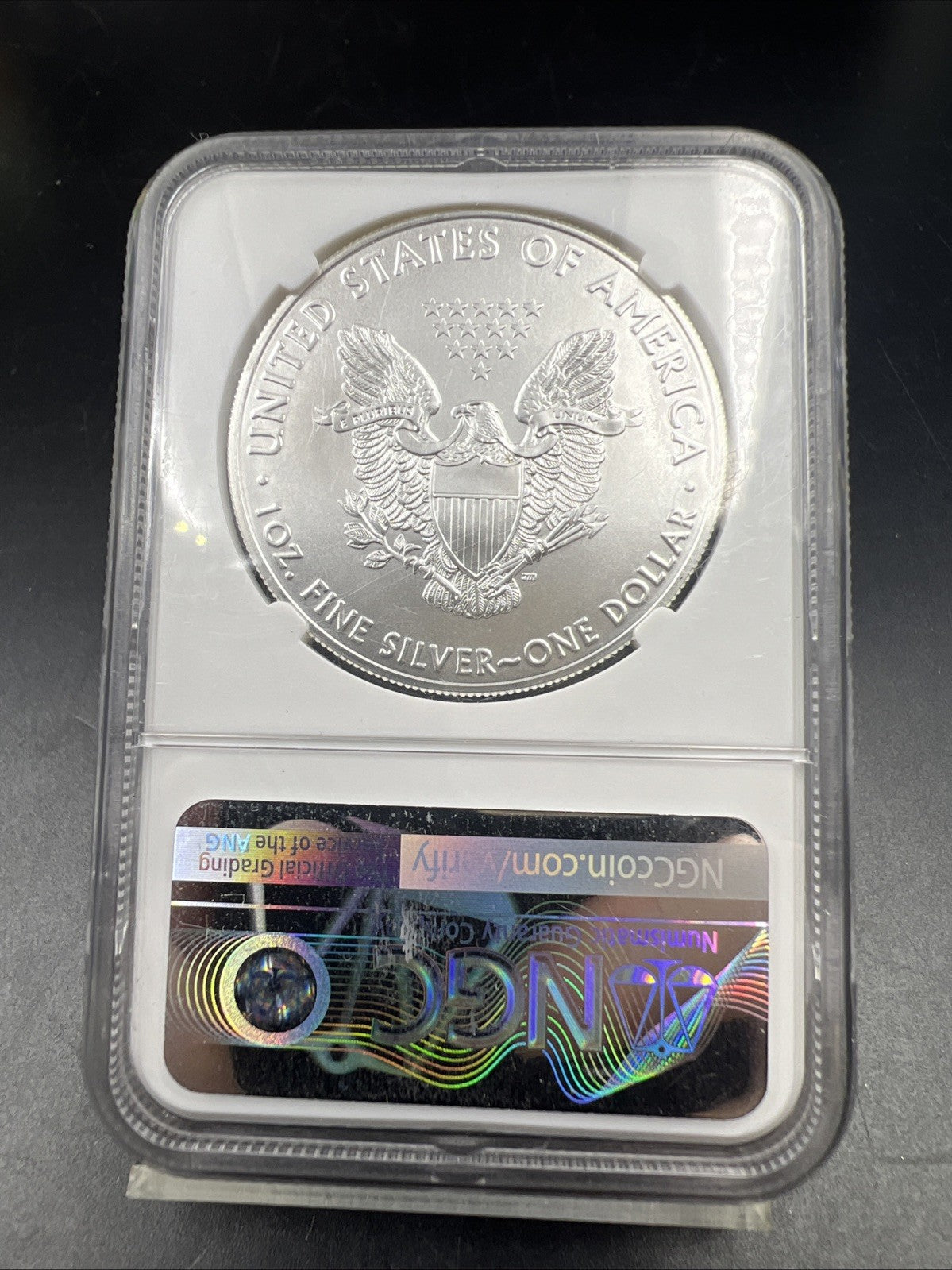2021 ASE American 1 oz Silver Eagle .999 Fine Silver Coin Type 1 NGC MS70 #001
