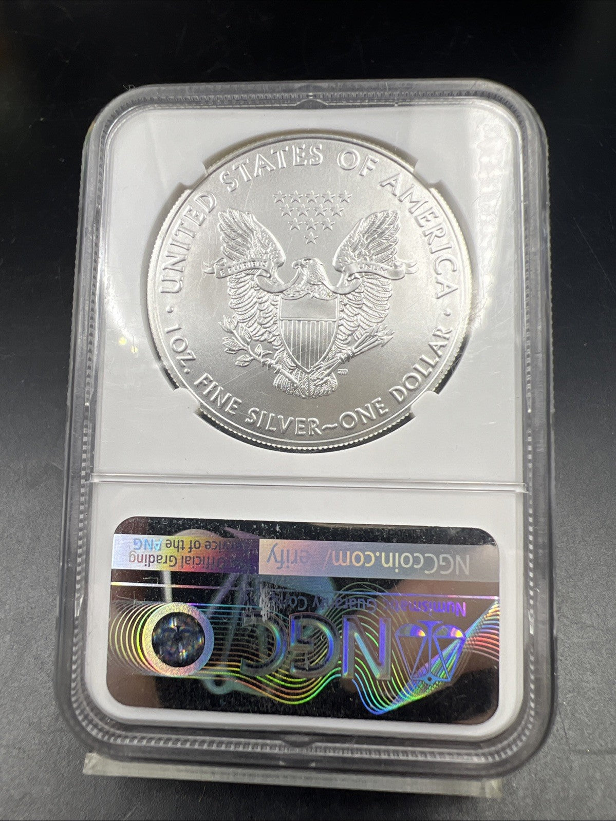 2021 ASE American 1 oz Silver Eagle .999 Fine Silver Coin Type 1 NGC MS70 #001