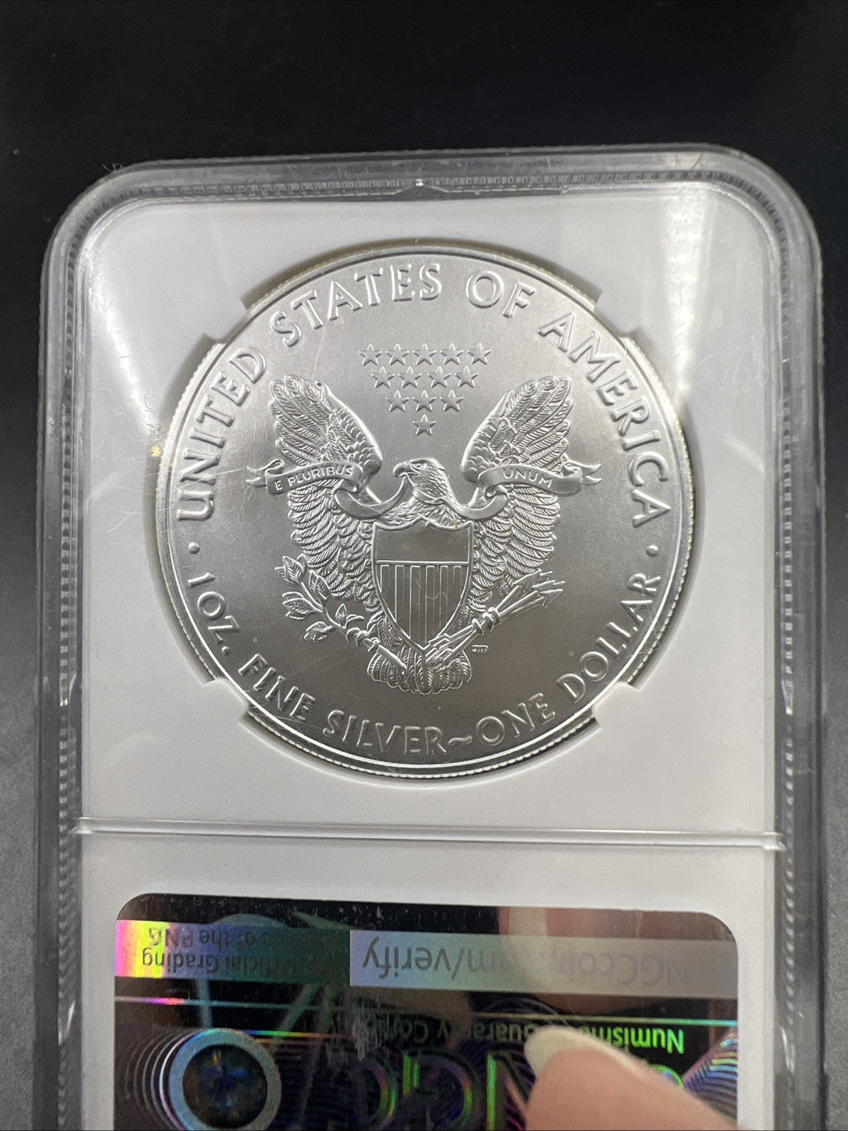 2021 ASE American 1 oz Silver Eagle .999 Fine Silver Coin Type 1 NGC MS70 #001