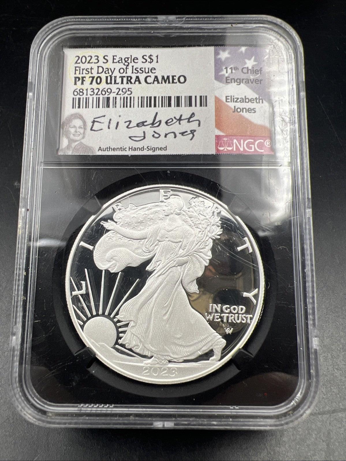 2023 S 1 oz Proof ASE American Silver Eagle Coin NGC PF70 Jones Signature