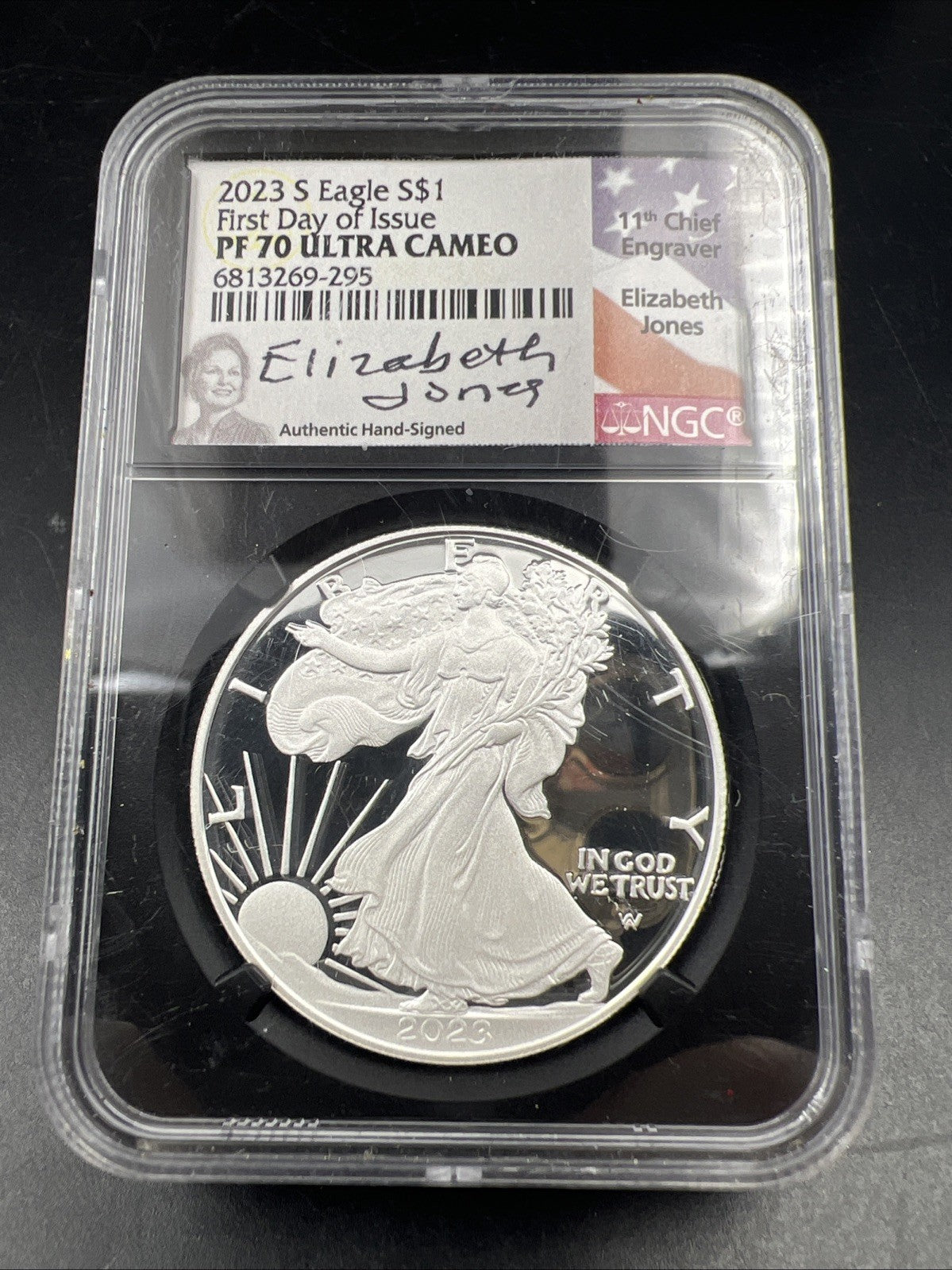 2023 S 1 oz Proof ASE American Silver Eagle Coin NGC PF70 Jones Signature