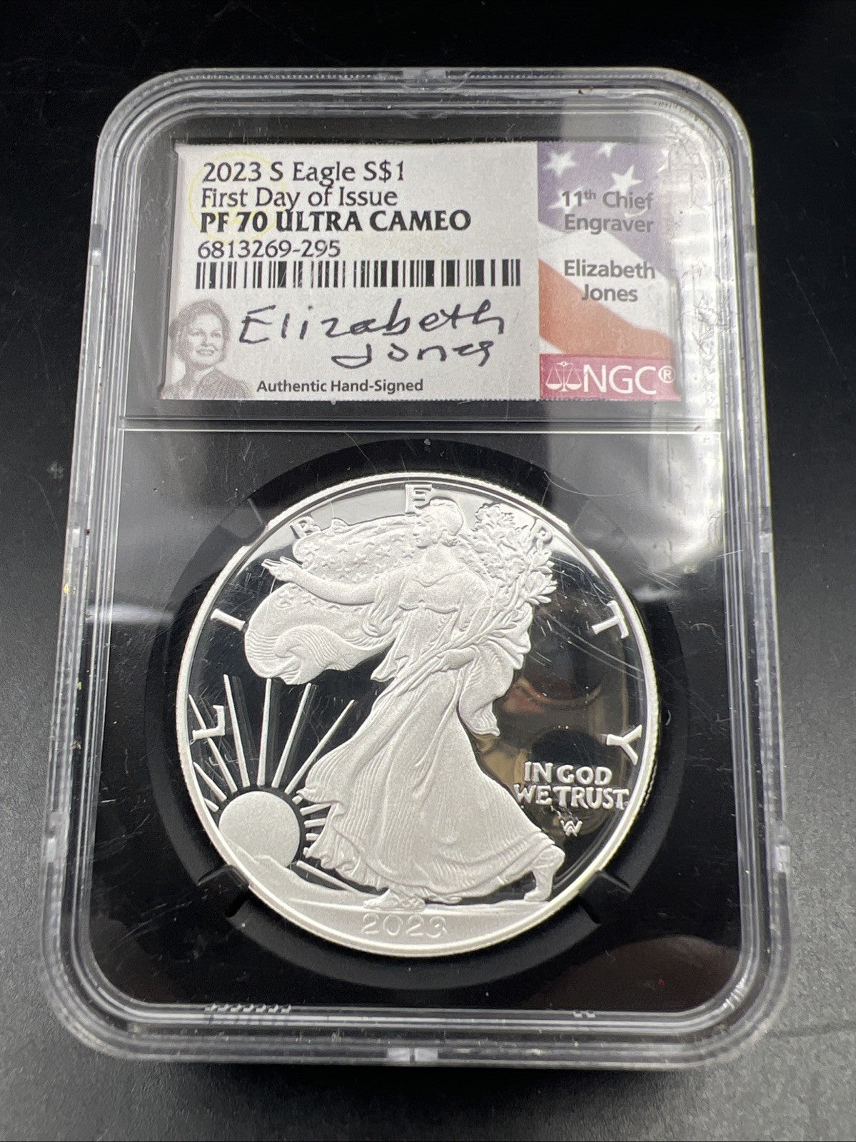 2023 S 1 oz Proof ASE American Silver Eagle Coin NGC PF70 Jones Signature