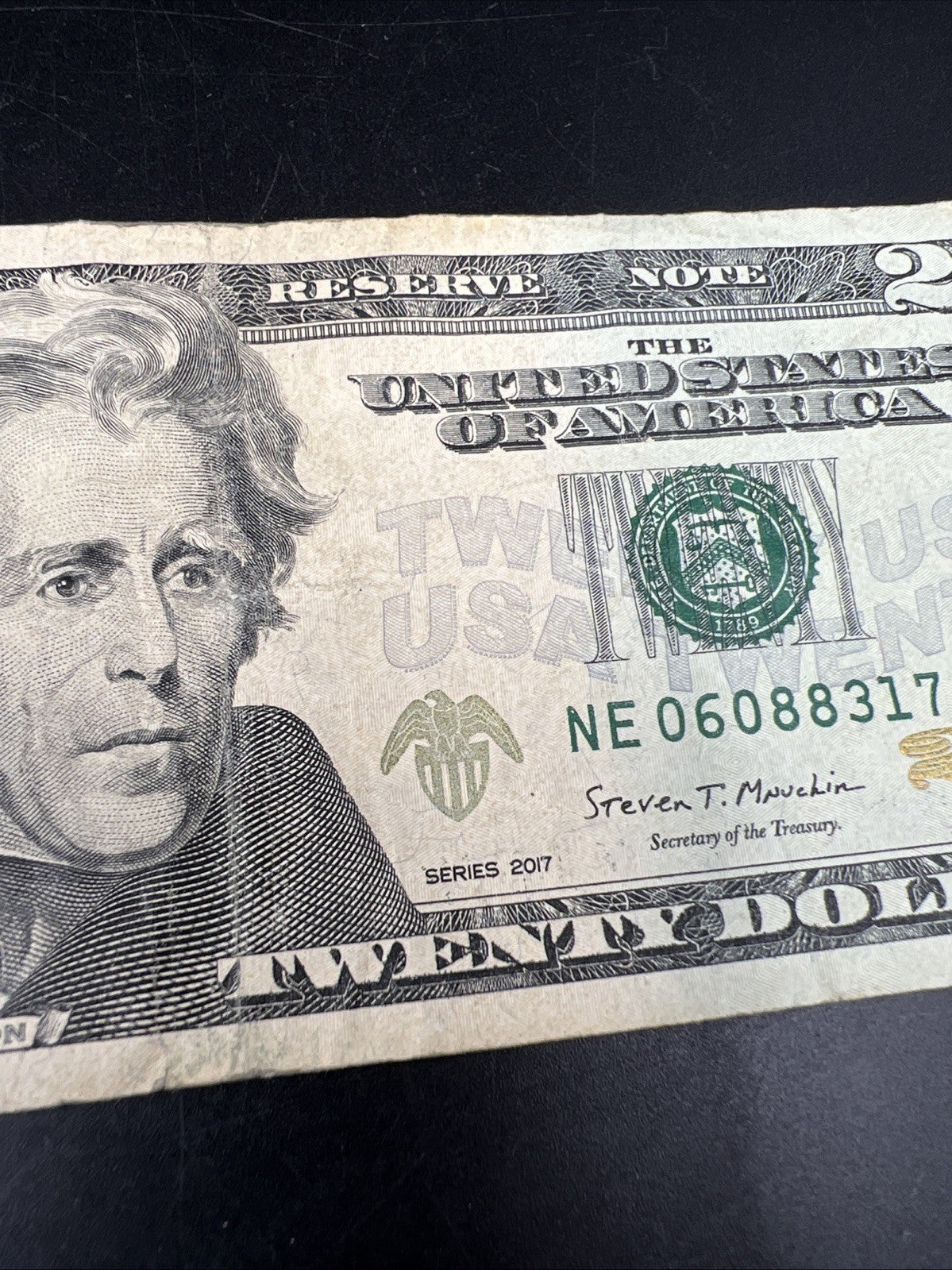 2017 $20 FRN Federal Reserve Star * Replacement Note Neat Serial Number #317