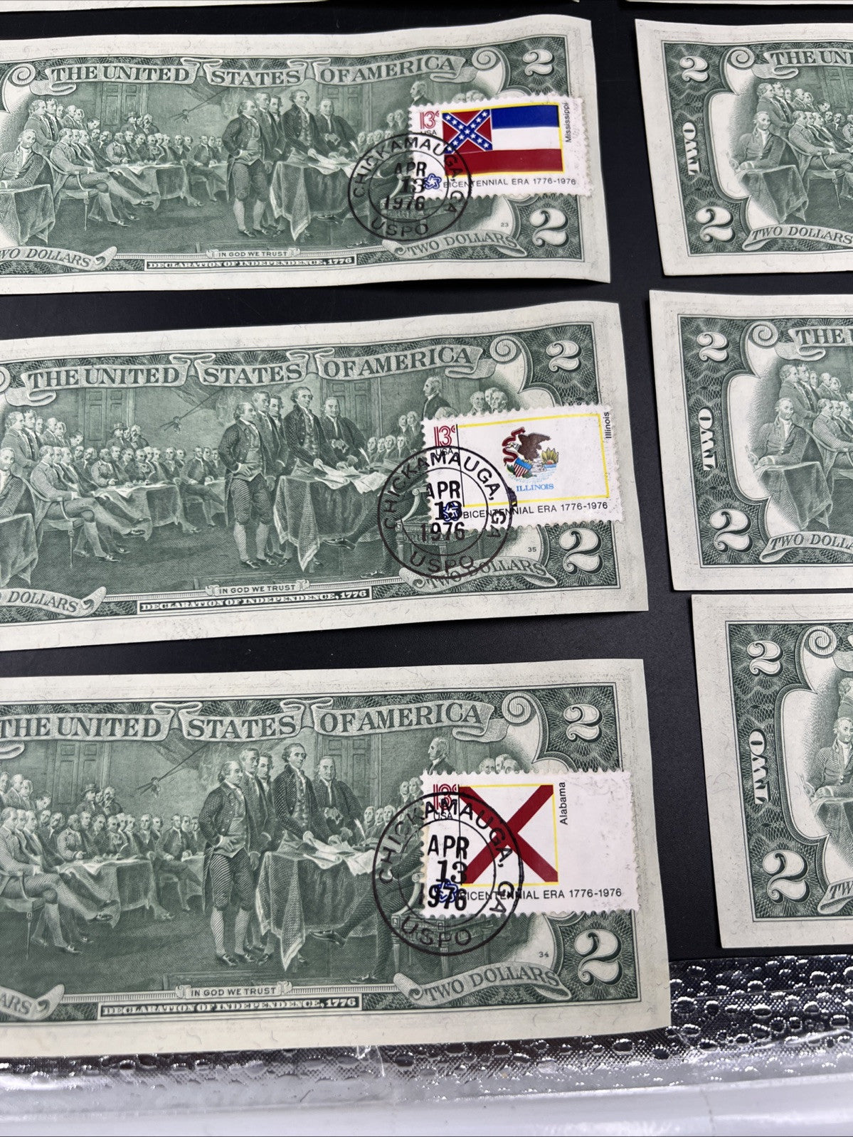 Pack of 50 Bills 1976 Postal $2 Two Dollar FRN Federal Reserve Notes CH AU - CU