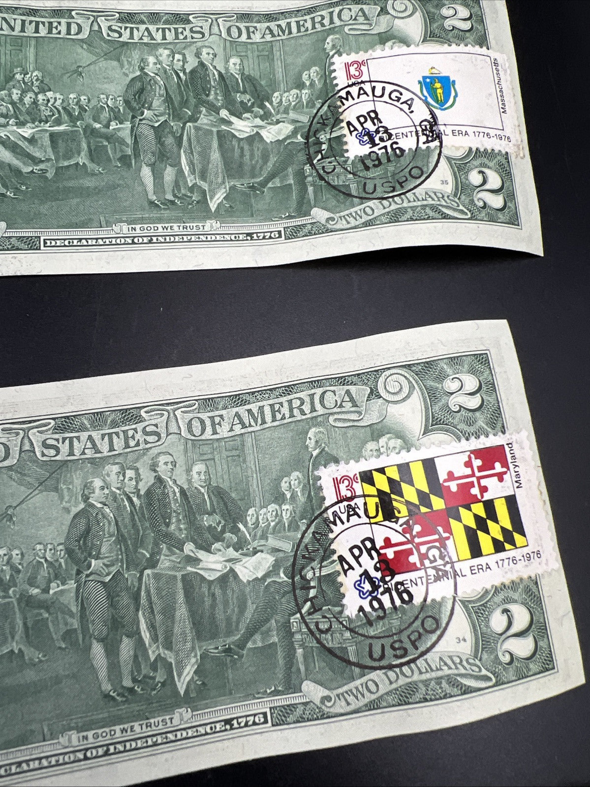 Pack of 50 Bills 1976 Postal $2 Two Dollar FRN Federal Reserve Notes CH AU - CU