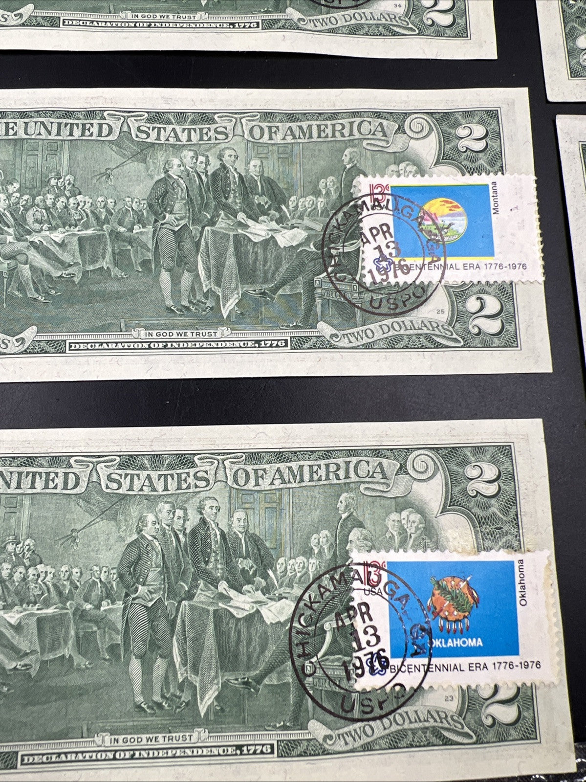 Pack of 50 Bills 1976 Postal $2 Two Dollar FRN Federal Reserve Notes CH AU - CU