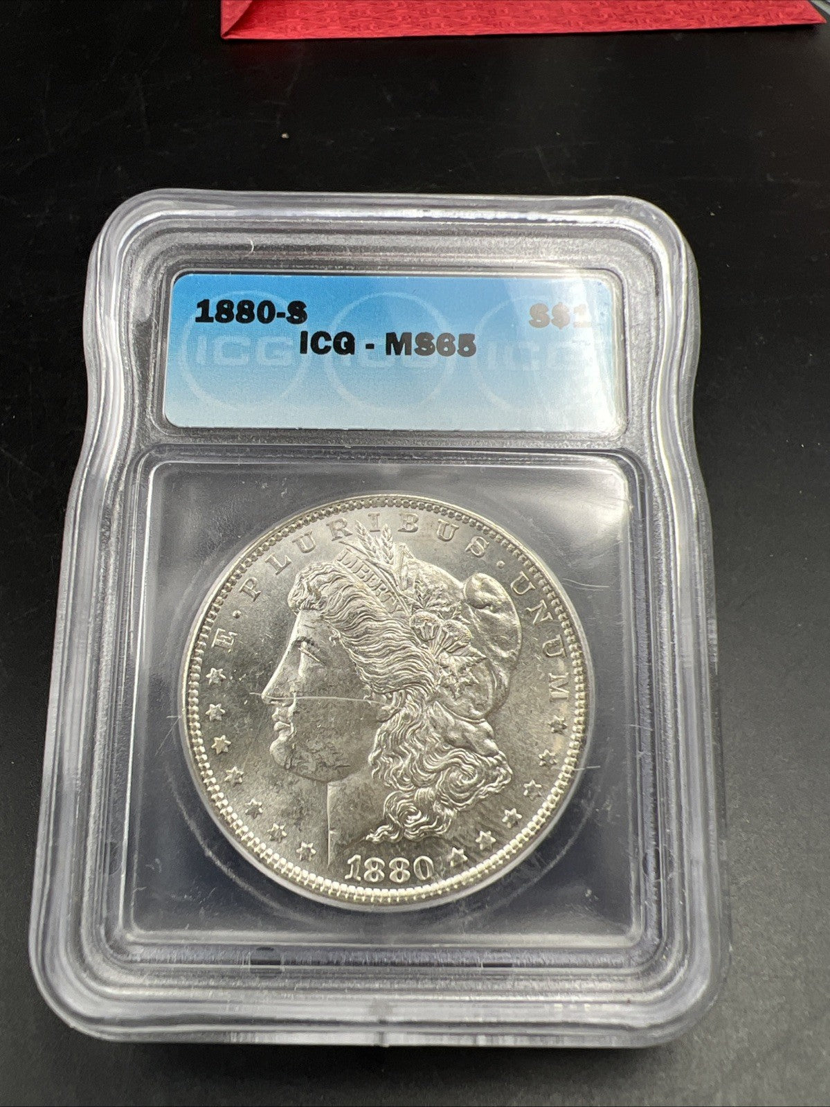 1880 S $1 Morgan Silver Dollar Coin ICG MS65 Certified
