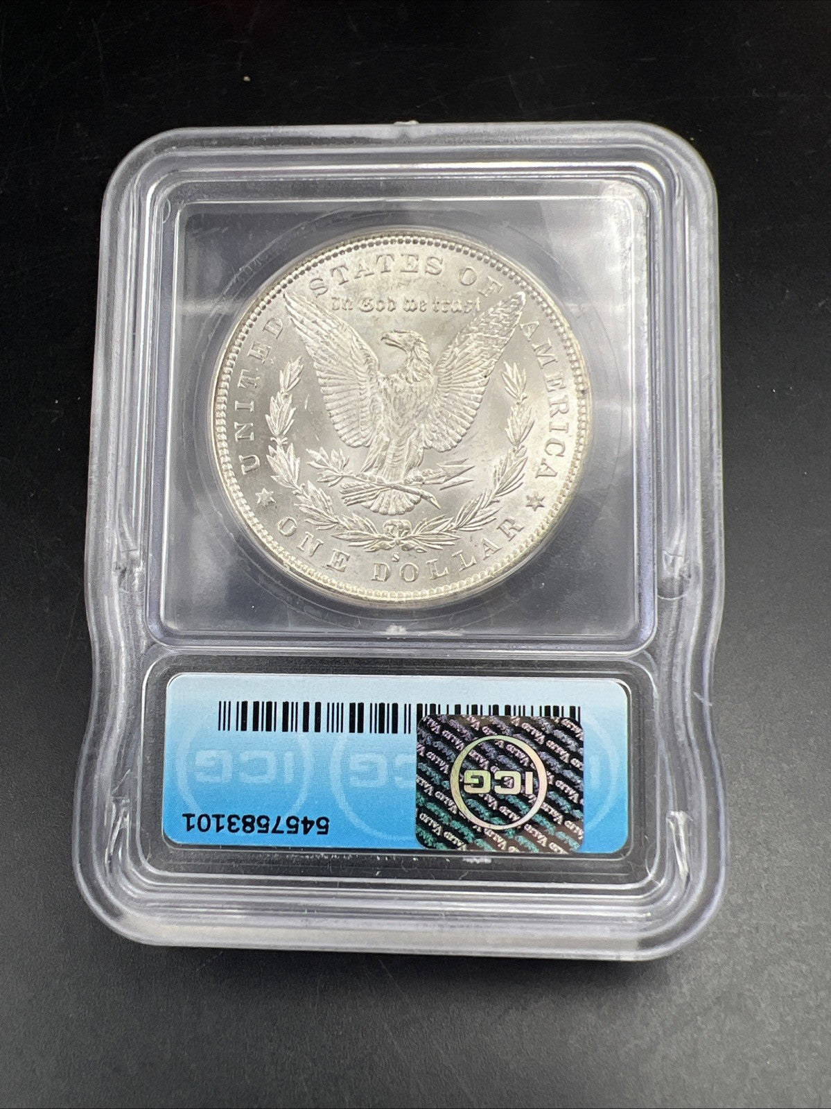 1880 S $1 Morgan Silver Dollar Coin ICG MS65 Certified