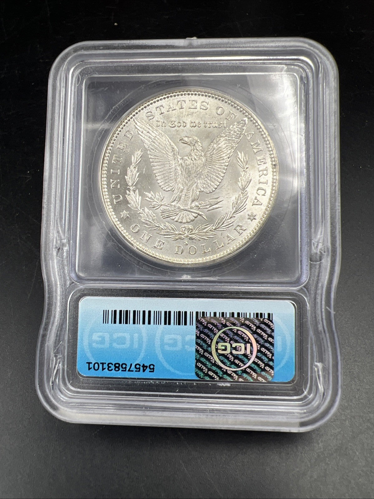 1880 S $1 Morgan Silver Dollar Coin ICG MS65 Certified