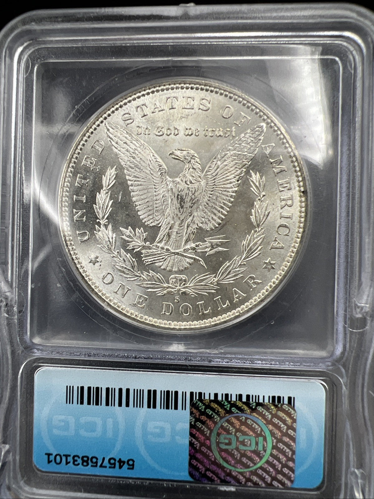 1880 S $1 Morgan Silver Dollar Coin ICG MS65 Certified