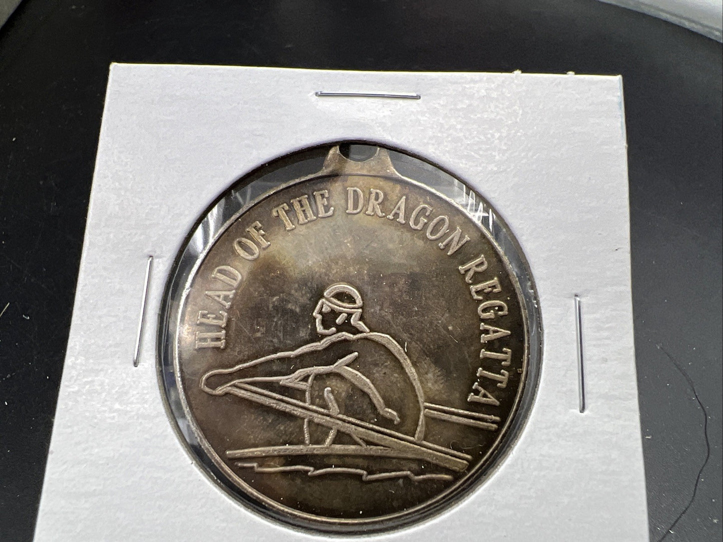 Head Of The Dragon Regatta 1 Oz Silver .999 Round Jewelry Mount
