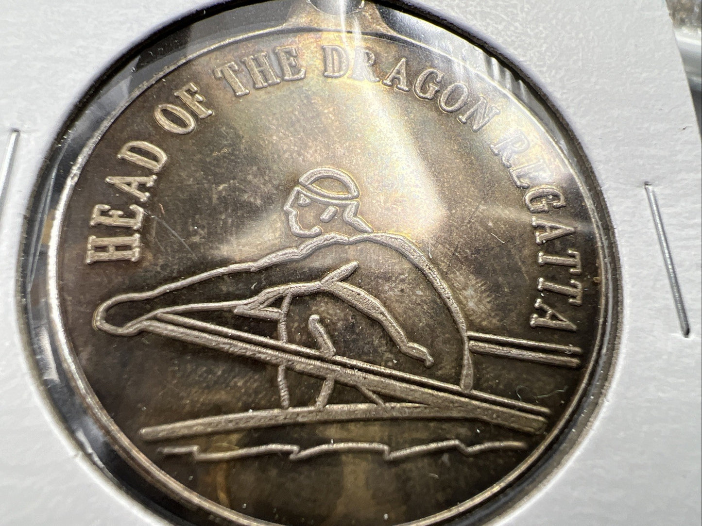 Head Of The Dragon Regatta 1 Oz Silver .999 Round Jewelry Mount