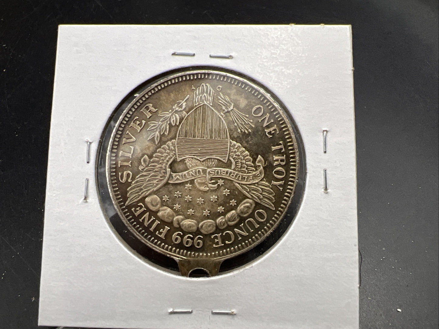 Head Of The Dragon Regatta 1 Oz Silver .999 Round Jewelry Mount