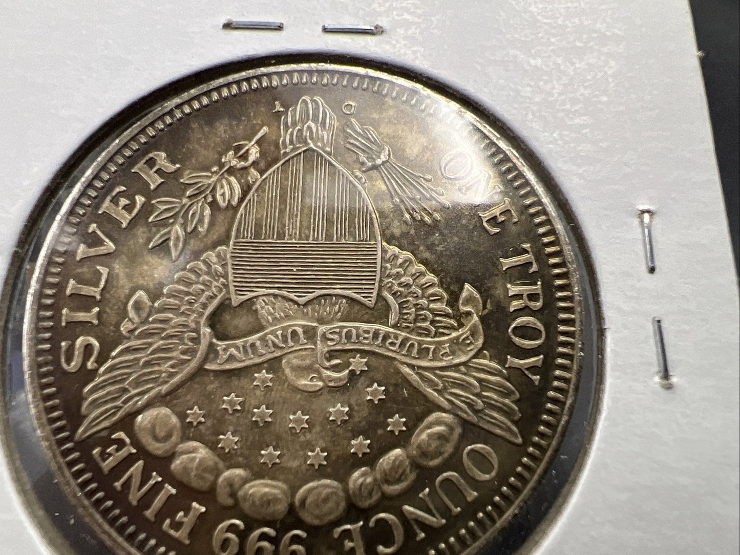 Head Of The Dragon Regatta 1 Oz Silver .999 Round Jewelry Mount