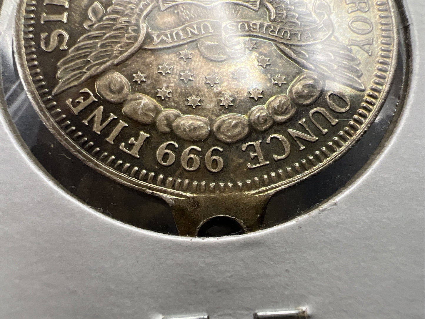 Head Of The Dragon Regatta 1 Oz Silver .999 Round Jewelry Mount