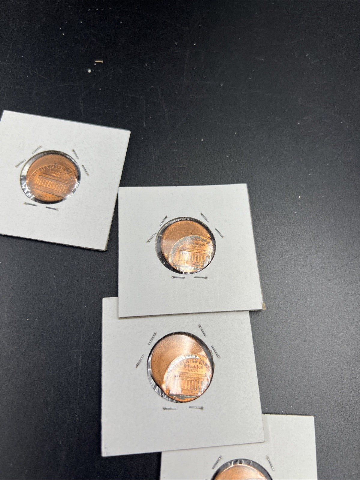 12 Coin Clock Collection Off Center Lincoln Memorial Error Cents UNC 1988 1989