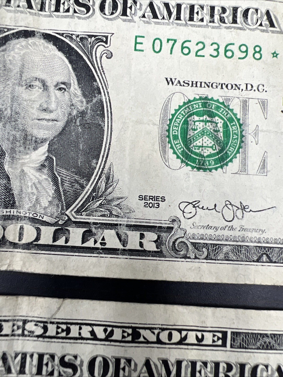 Lot of 10 2013 * Star $1 One Dollar FRN Federal Reserve Notes Circulated #172