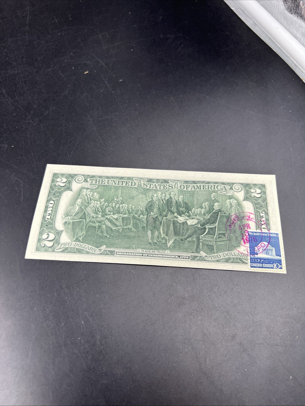 1976 $2 Postal Two Dollar Bicentennial Federal Reserve Note District B UNC #154