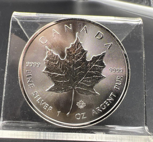 2014 1 Oz Silver Canada Maple Leaf Coin Gem BU UNC .9999 Ultra Fine SKU#D