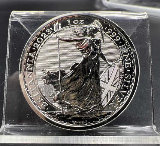 2023 1 Oz Silver United Kingdom Britannia Coin .999 Fine Gem UNC Silver SKU#B