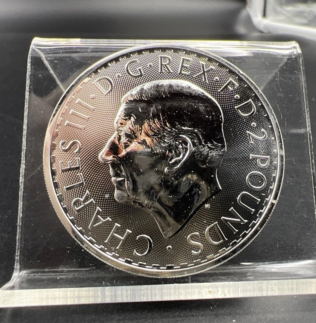 2023 1 Oz Silver United Kingdom Britannia Coin .999 Fine Gem UNC Silver SKU#B