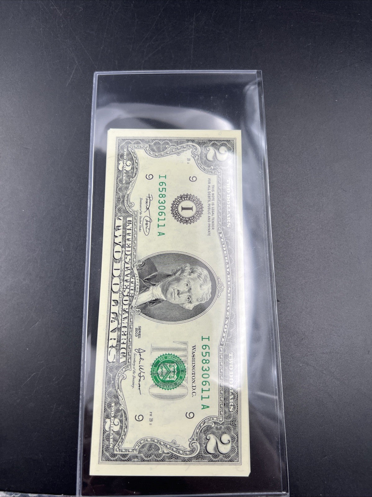10 Consecutive 2003 Two Dollar FRN Federal Reserve Notes CH UNC I District #11