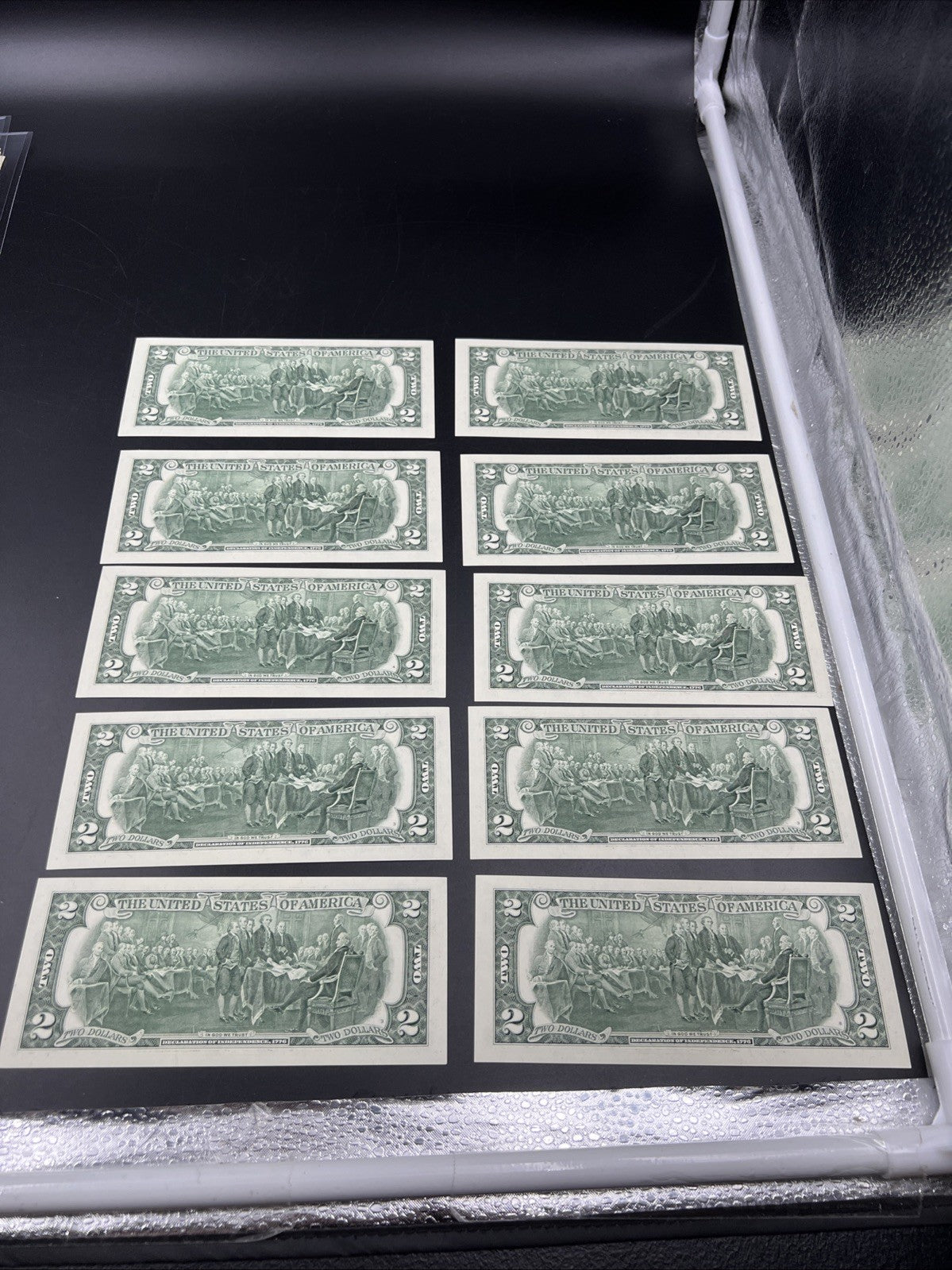 10 Consecutive 2003 Two Dollar FRN Federal Reserve Notes Repeaters CH UNC #37
