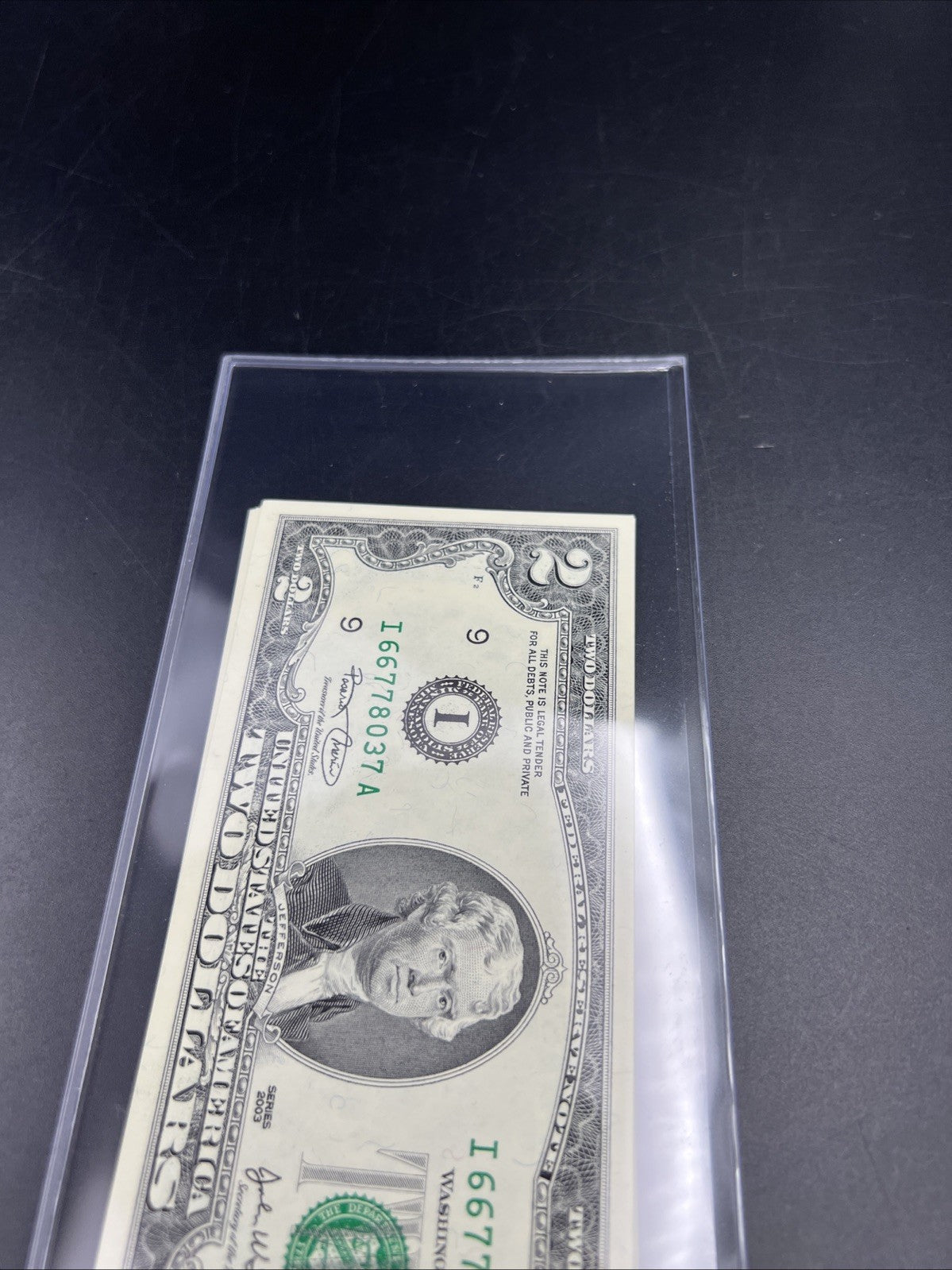 10 Consecutive 2003 Two Dollar FRN Federal Reserve Notes Repeaters CH UNC #37