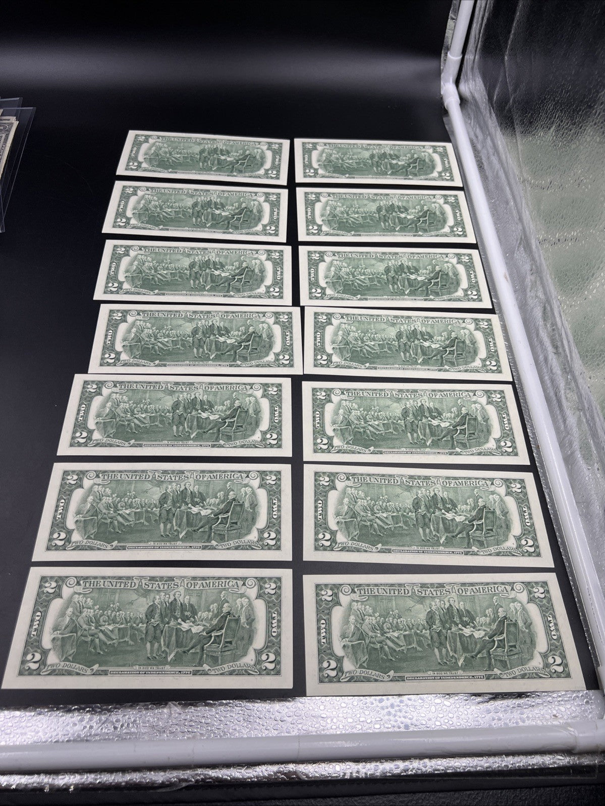 14 Consecutive 2003 Two Dollar FRN Federal Reserve Notes Repeaters CH UNC #60