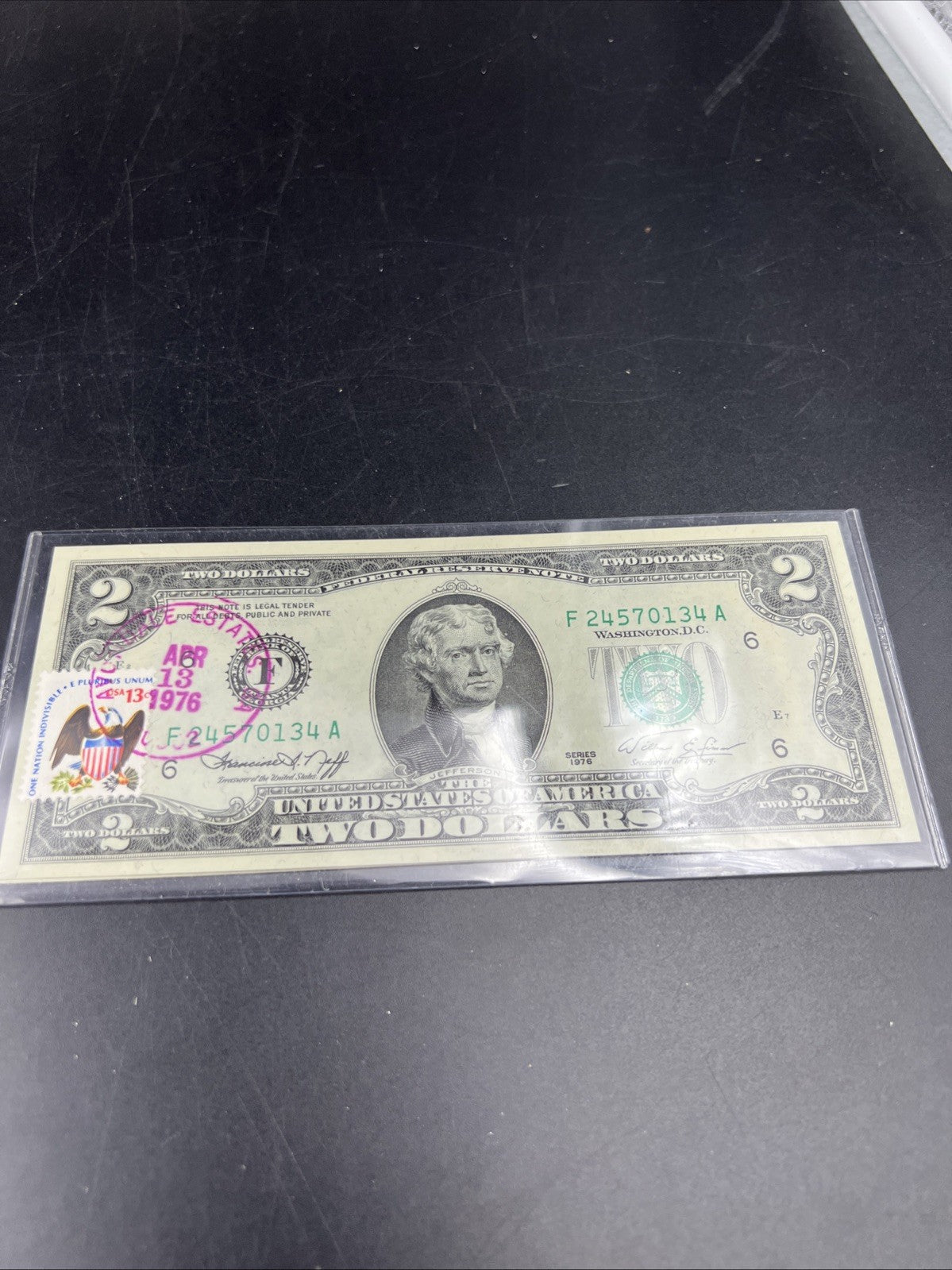 2 Consecutive 1976 $2 FRN Federal Reserve Notes Avondale Estates GA CH UNC #34