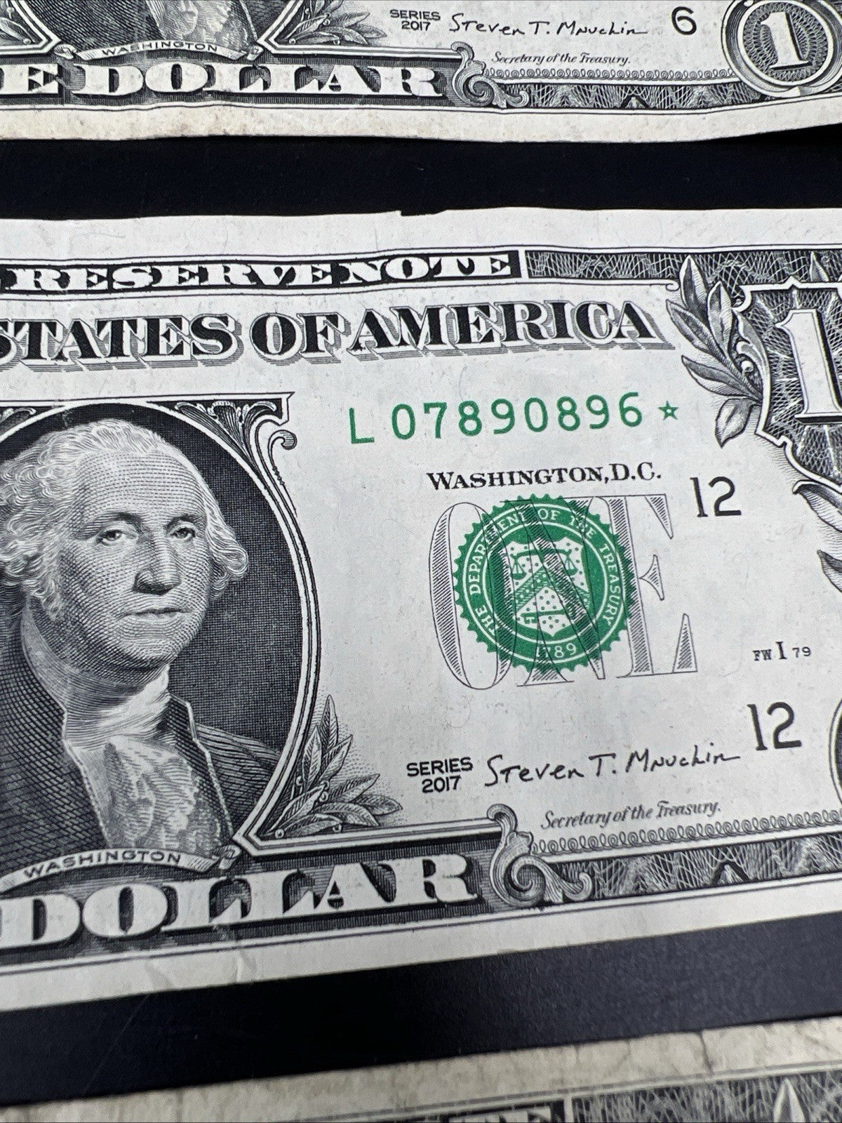Lot of 5 2017 2013 * Star $1 One Dollar Federal Reserve Notes Circulated #43