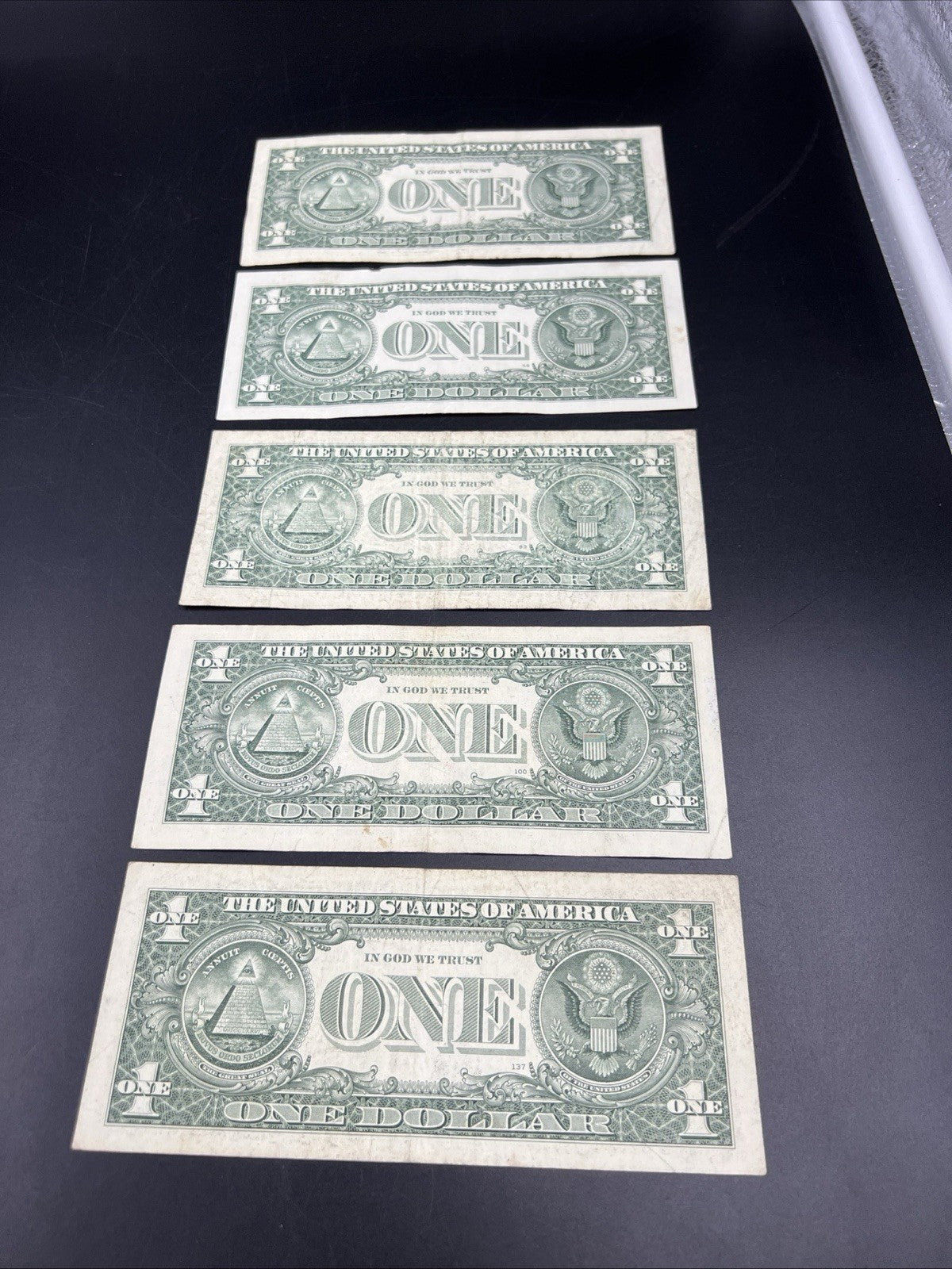 Lot of 5 2017 2013 * Star $1 One Dollar Federal Reserve Notes Circulated #43