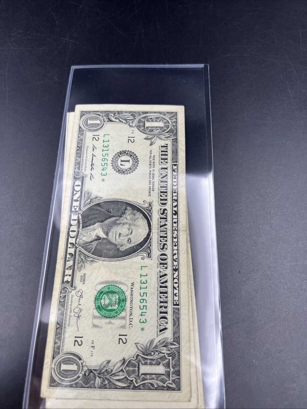 Lot of 5 2017 2013 * Star $1 One Dollar Federal Reserve Notes Circulated #43