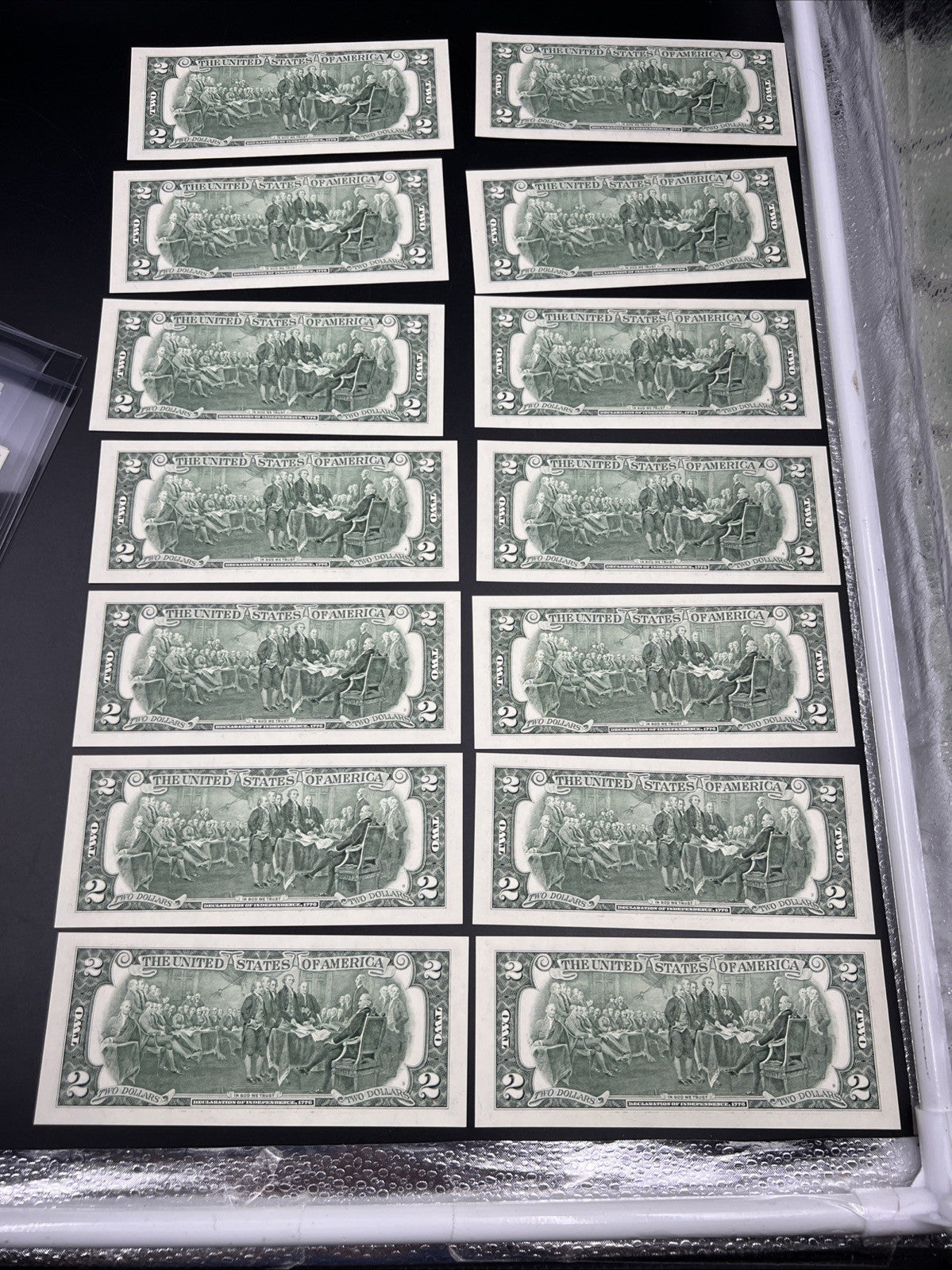 14 Consecutive 2003 Two Dollar FRN Federal Reserve Notes CH UNC I District #21