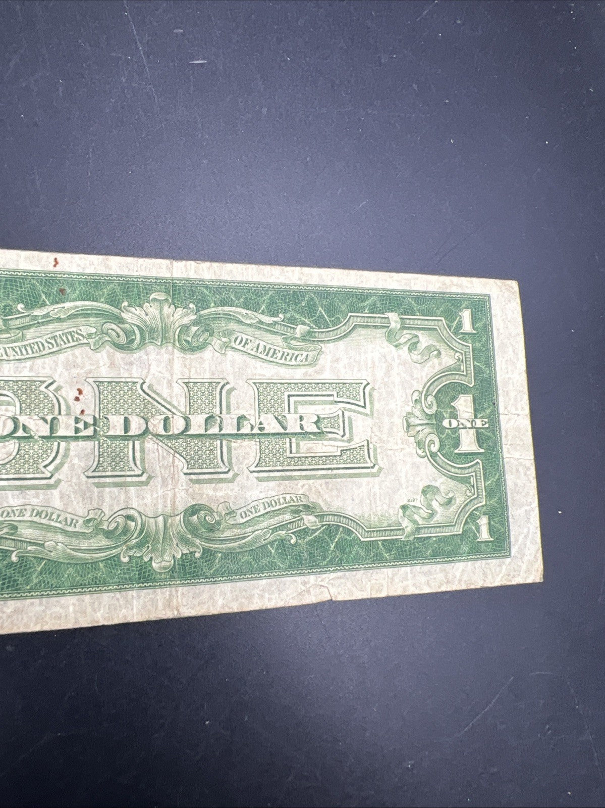 1928 B $1 Funnyback Funny Back Silver Certificate Blue Seal VG Very Good SKU#483