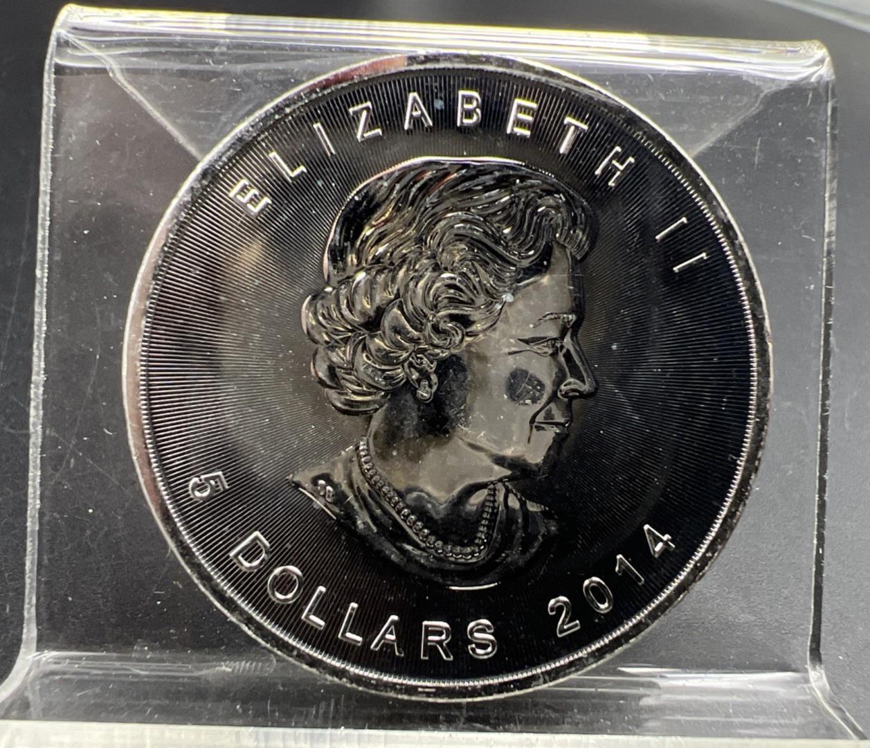 2014 1 Oz Silver Canada Maple Leaf Coin Gem BU UNC .9999 Ultra Fine SKU#B