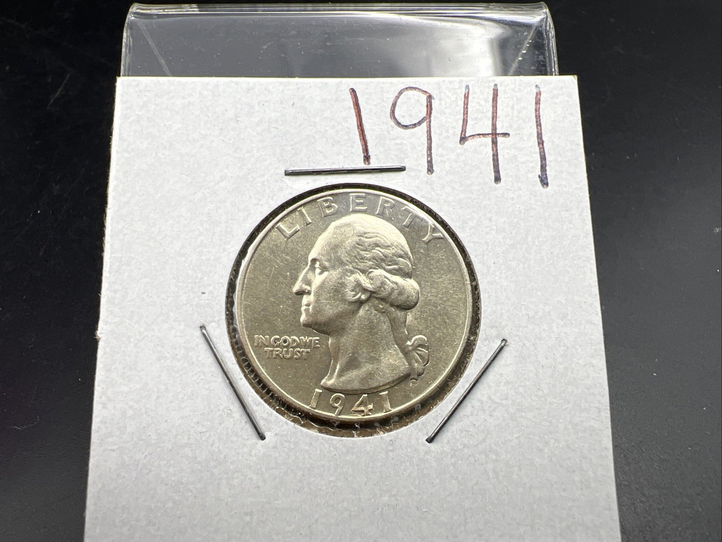 1941 P Washington 90% Silver Quarter AU About UNC SKU#A