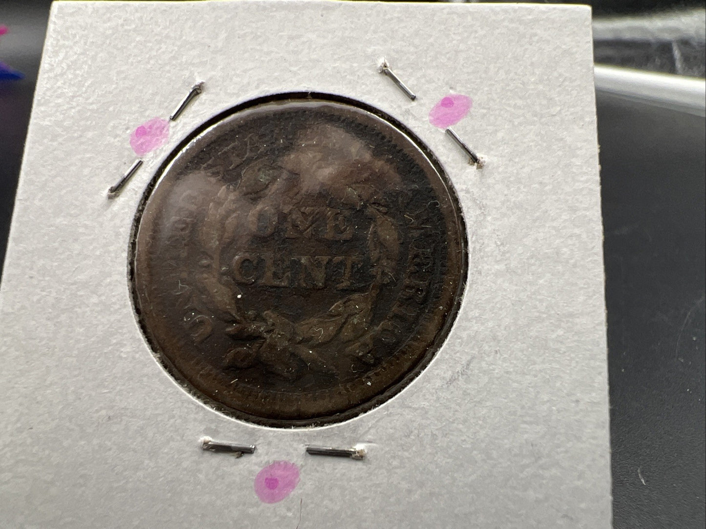 1856 1c Braided Hair Large Cent Cull Very Circulated Damaged