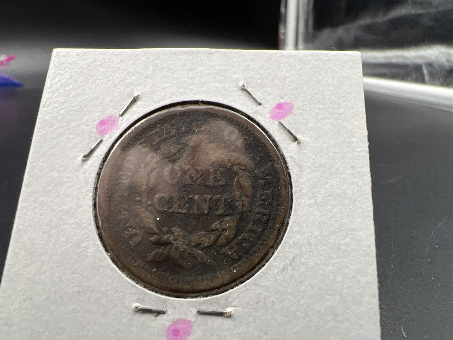 1856 1c Braided Hair Large Cent Cull Very Circulated Damaged
