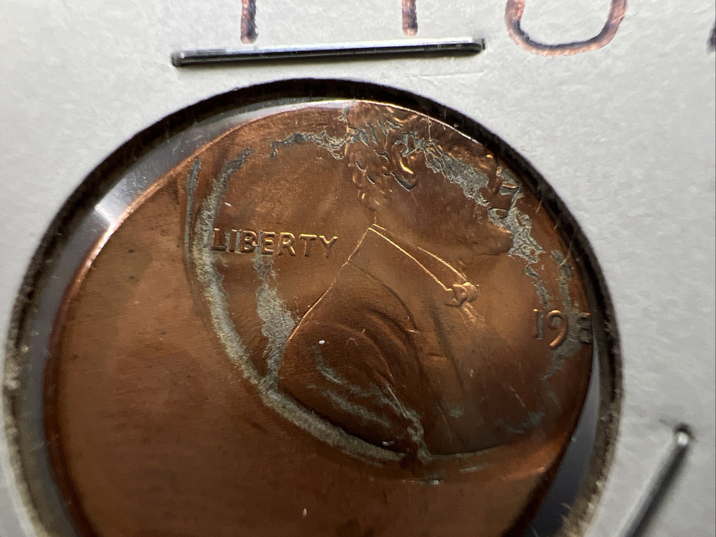 198X P 1c Lincoln Memorial Cent 60% Off Center Error UNC SKU#A