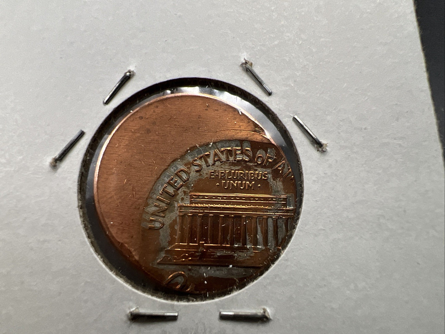 198X P 1c Lincoln Memorial Cent 60% Off Center Error UNC SKU#A