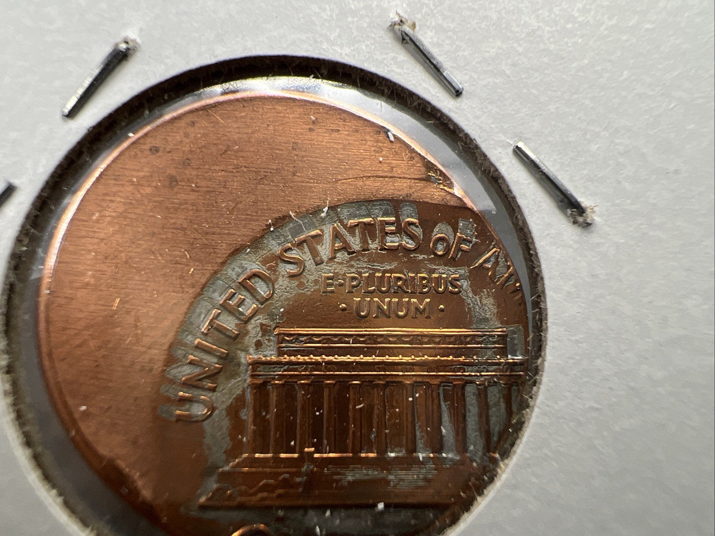 198X P 1c Lincoln Memorial Cent 60% Off Center Error UNC SKU#A