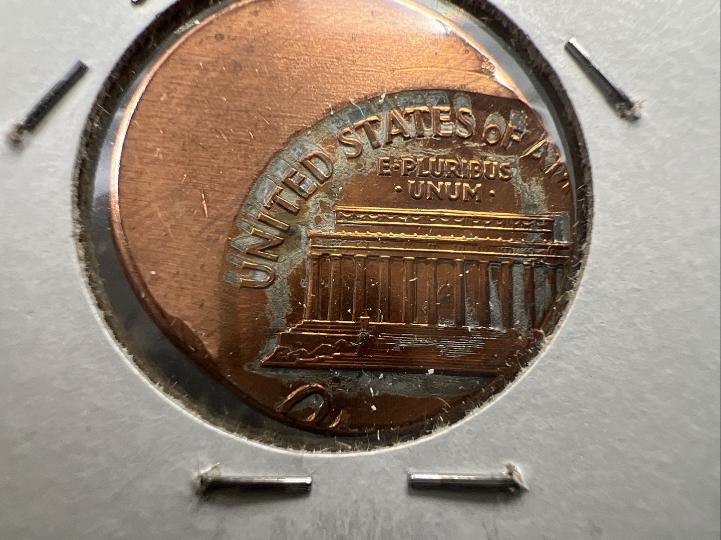 198X P 1c Lincoln Memorial Cent 60% Off Center Error UNC SKU#A