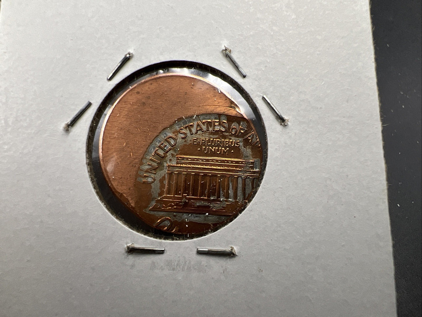 198X P 1c Lincoln Memorial Cent 60% Off Center Error UNC SKU#A