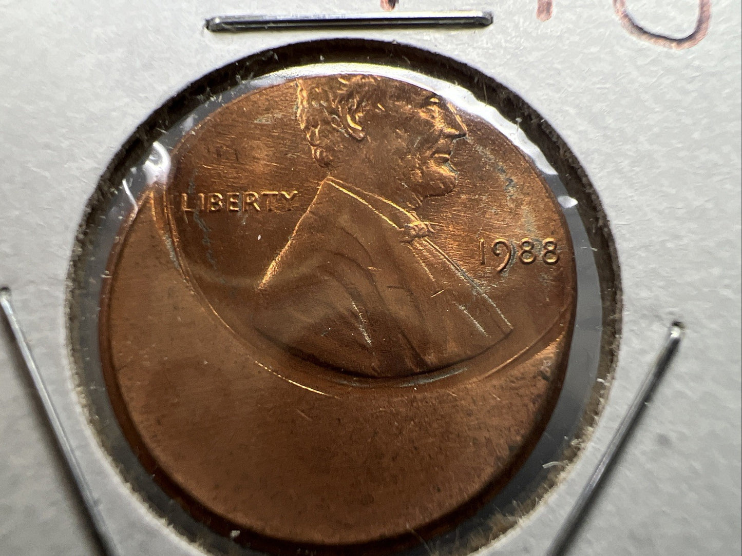 198X P 1c Lincoln Memorial Cent 50% Off Center Error UNC SKU#A